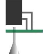 背が高い部品が実装された最大300×400mmまでの基板を切断可能